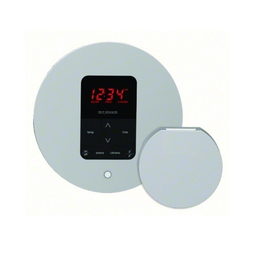 Mr. Steam MS-ITPLUS-RD-PN iTempo Plus Control Pad with Round Cover - Polished Nickel (Pictured in Polished Chrome)