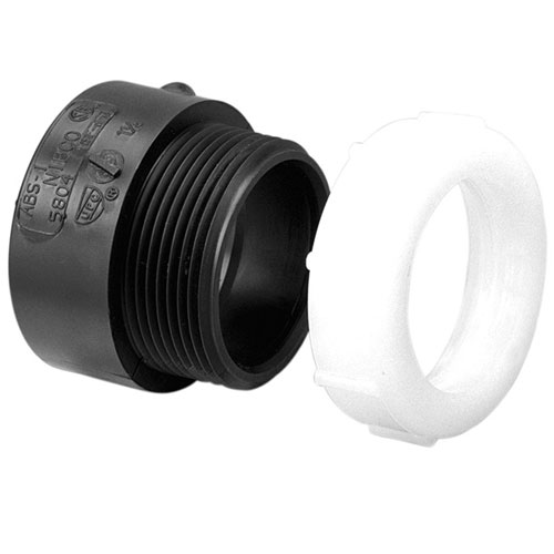 1-1/2 inch ABS DWV Plastic Fittings Trap Adapter H x SJ