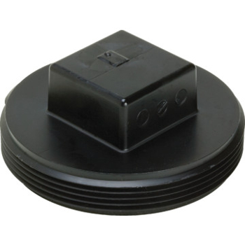 AB&A 3055RA ABS 2-1/2 inch Plastic Square Head Cleanout Plug