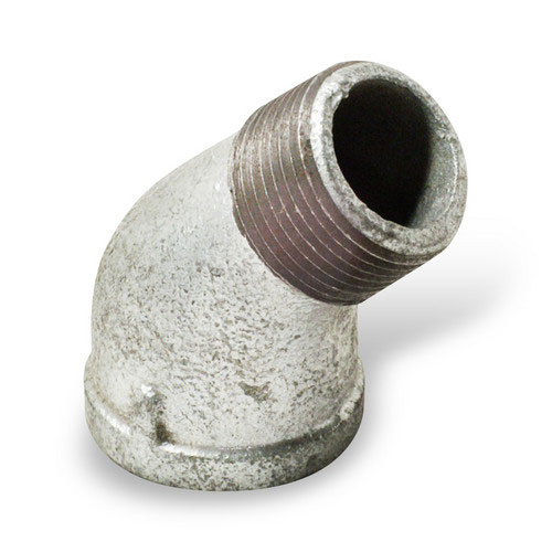 1 inch Malleable Iron Pipe Fittings Street 45 degree Elbow - Galvanized