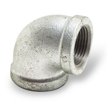 1/2 inch Malleable Iron Pipe Fittings 90 degree Elbow - Galvanized