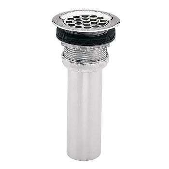 Haws 6458 Flat Waste Strainer with Grid - Chrome