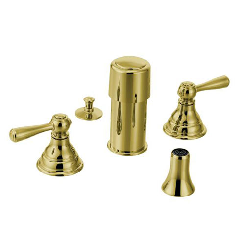 Moen T5210P Kingsley Two Handle Bidet Faucet Trim - Polished Brass