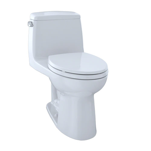 Toto MS854114E#01 Eco UltraMax One-Piece Elongated 1.28 GPF Toilet - Cotton White