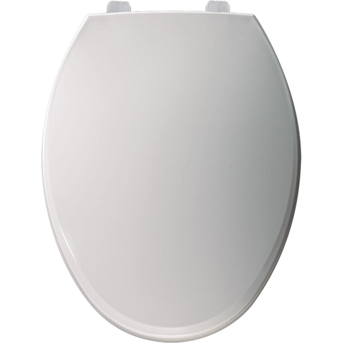 Bemis 7600TJ.000 Elongated Closed-Front Toilet Seat with Cover - White